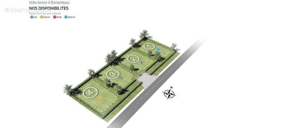 Terrain à BORNAMBUSC