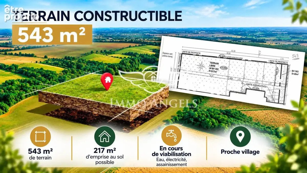 Terrain 543 m² à vendre à Le Thor (84250) - photo 1