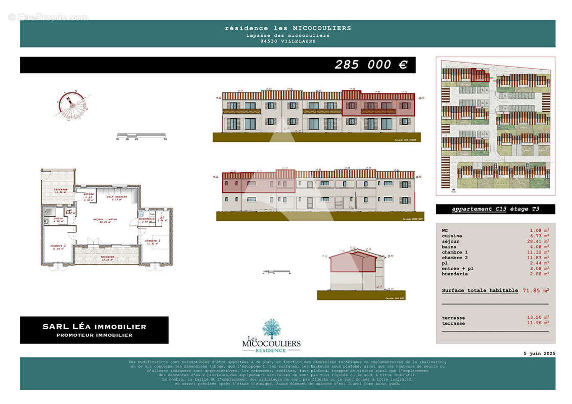 Appartement à VILLELAURE