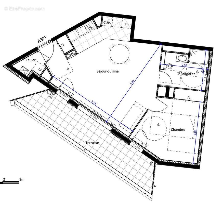 Appartement 56 m² à Saint-Nazaire  - photo 4