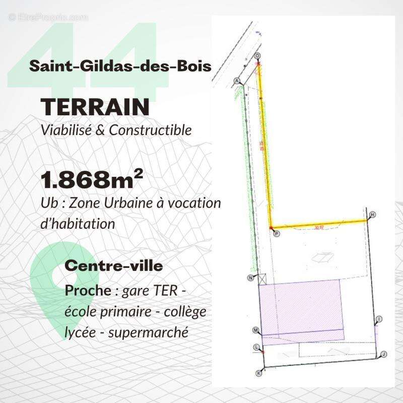 Terrain à SAINT-GILDAS-DES-BOIS