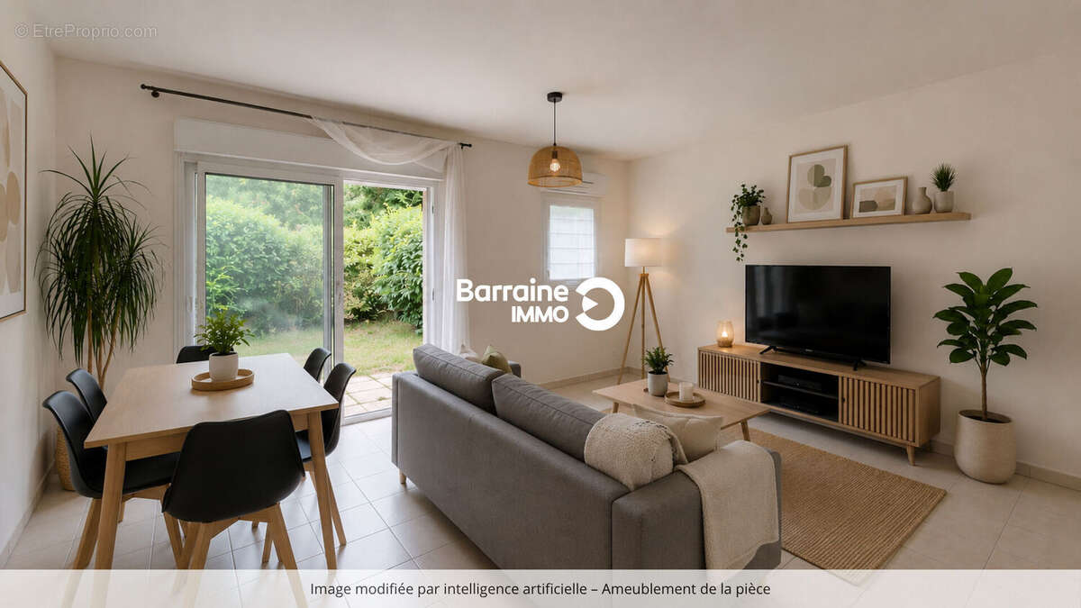 A vendre a plouzane trinite appartement t2 rez-de-chaussee avec jardin et parking - photo 2