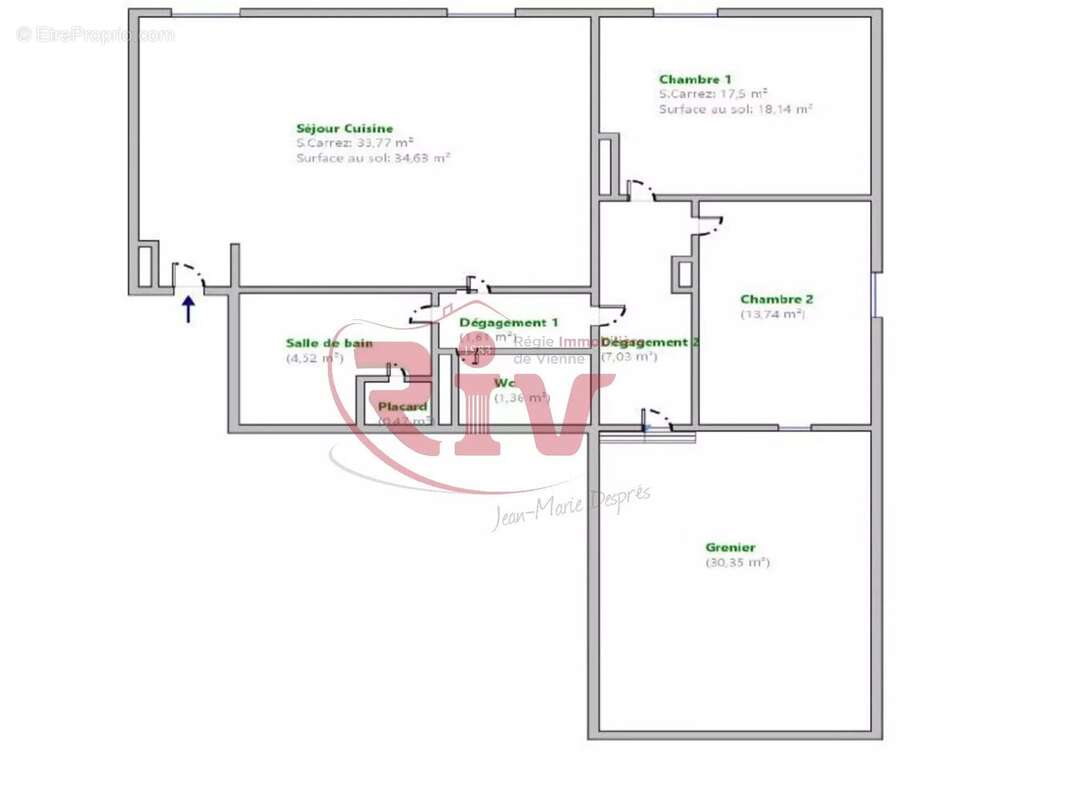 Appartement à CHONAS-L&#039;AMBALLAN