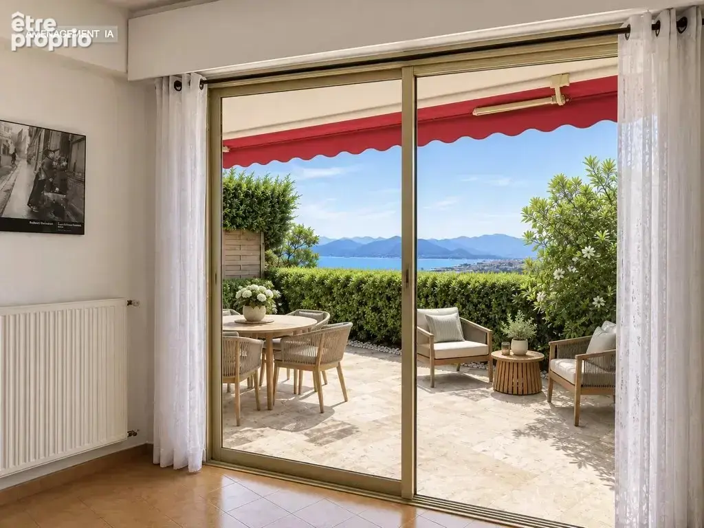 Cannes 2 pieces rdj vue mer piscine proche plages - photo 4