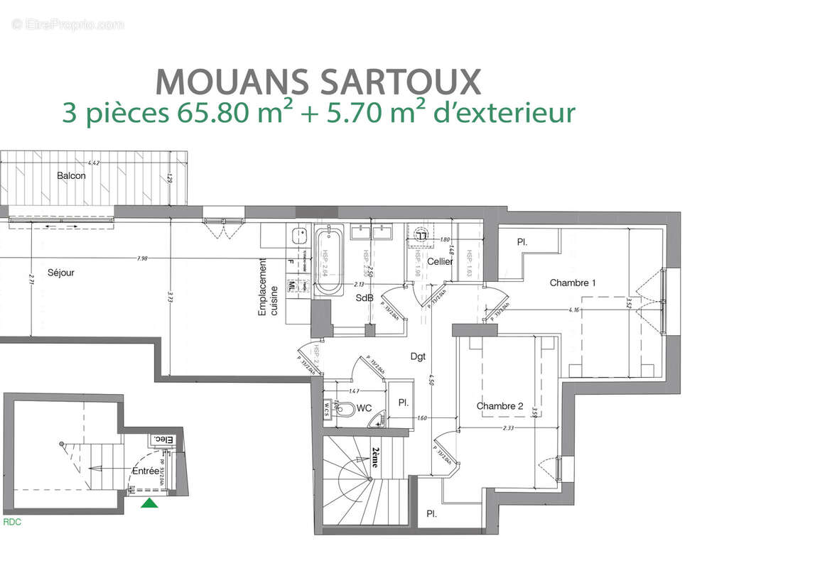 Appartement à MOUANS-SARTOUX
