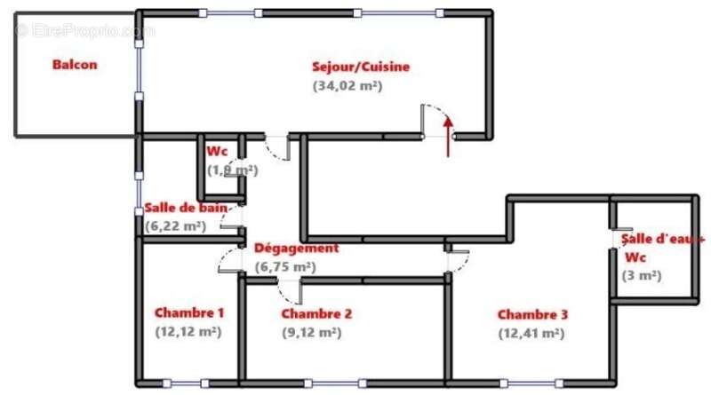 Appartement à AUBERVILLIERS