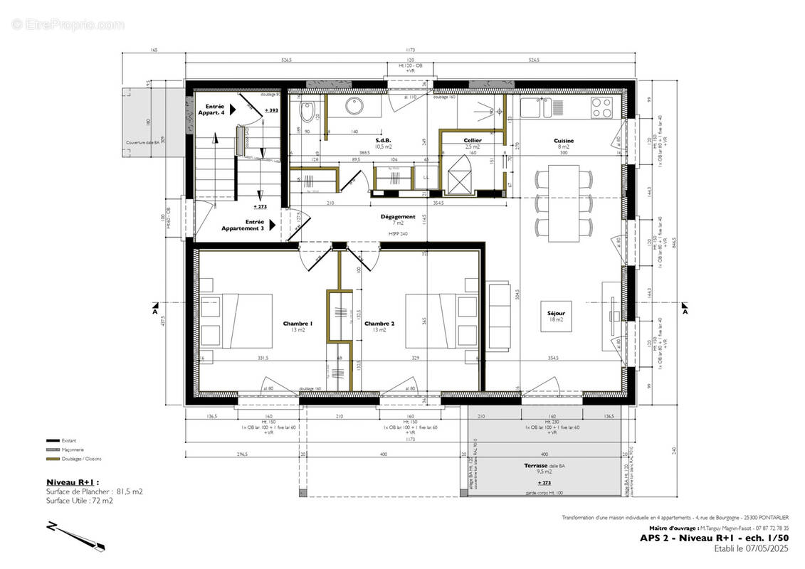 Appartement à PONTARLIER