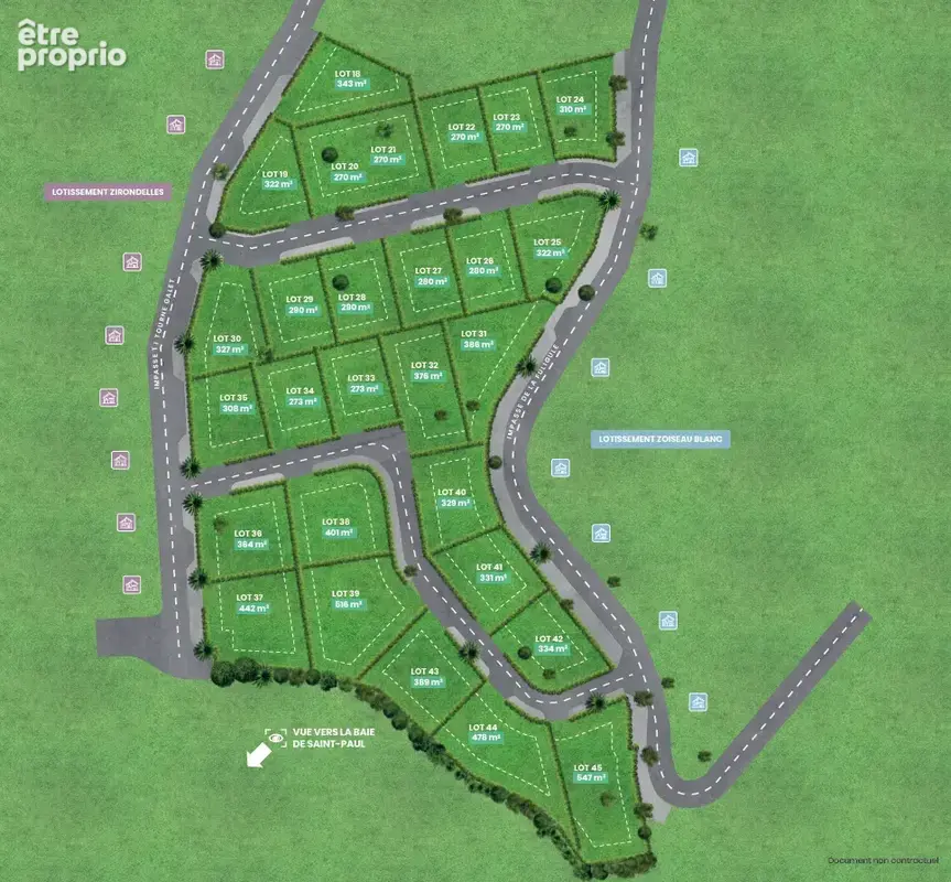 A vendre - Parcelle de 273m2 dans le lotissement Ti Polka à Marie Caze - photo 5