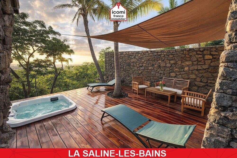 La reunion - la saline-les-bains (97434) - a vendre - villa de 470 m² avec deux studios independants - vue mer panoramique - pre - photo 8
