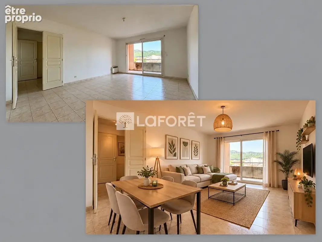 Appartement Roquefort La Bedoule T2 (possible T3) 54 m² avec terrasse et box garage - photo 2