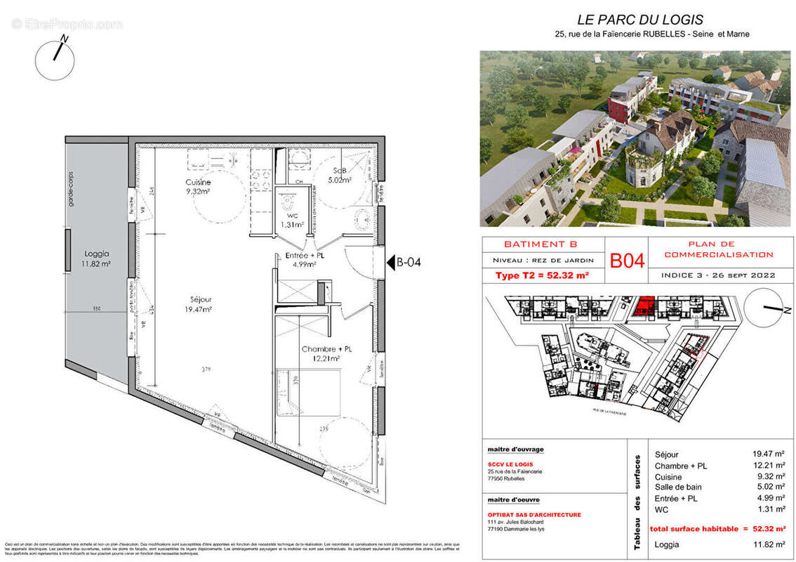 Appartement à DAMMARIE-LES-LYS