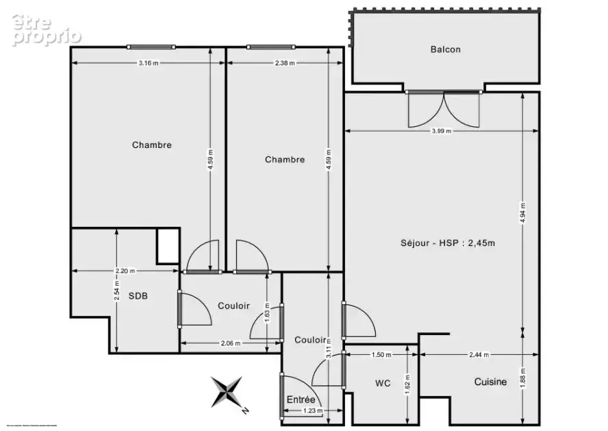 Appartement 3 pièces, Métro 11 à 12min - photo 6