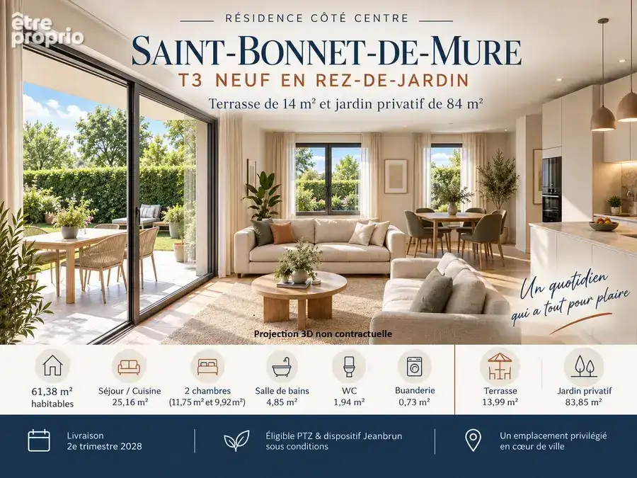 Photo Appartement à Saint-Bonnet-De-Mure au prix de 270 000€
