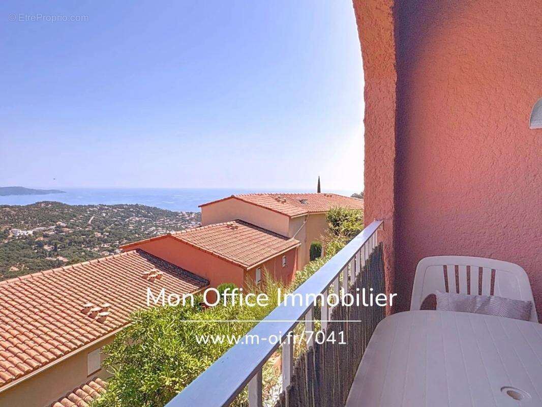 Référence : 7041-les. - studio cabine vue mer residence calme à cavalaire sur mer - photo 13