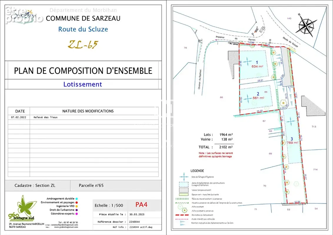 Terrain Sarzeau 561 m2 - Proche GOLFE - photo 5