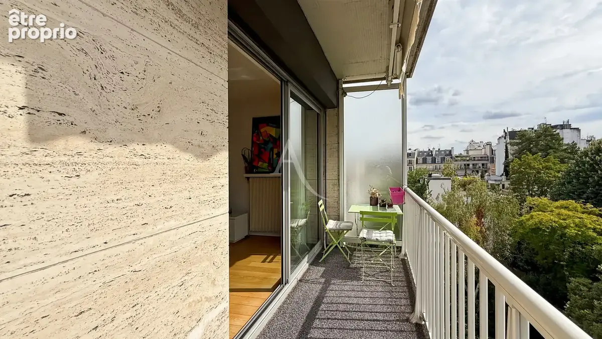 Paris 16e  henri heine  3 pièces 92 m²  5e étage balcon sur jardin - photo 15