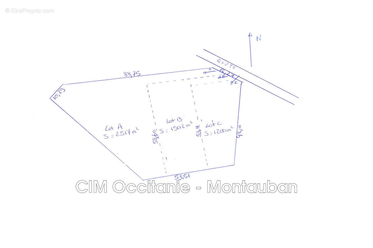 Terrain à LA SALVETAT-BELMONTET