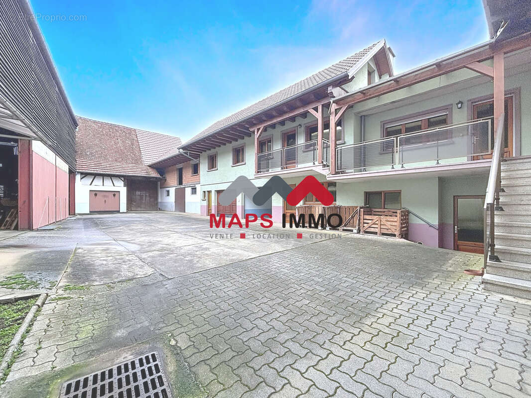 Rare ! DAHLENHEIM ! Ensemble immobilier sur 16.28 ares avec hall 500 m2, 2 maisons et hangar ! - photo 2
