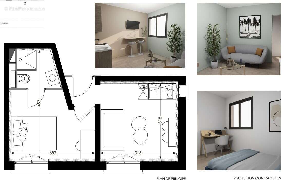 Appartement 23 m² à Pierre-Benite  - photo 4