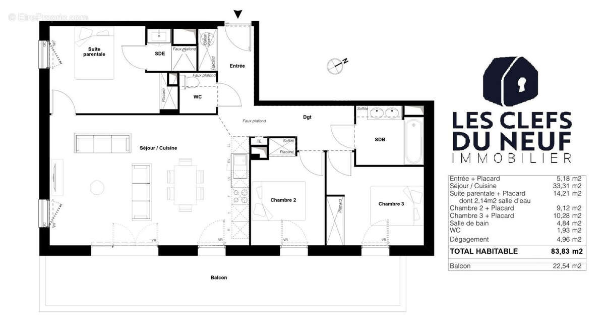 Appartement à TOULOUSE
