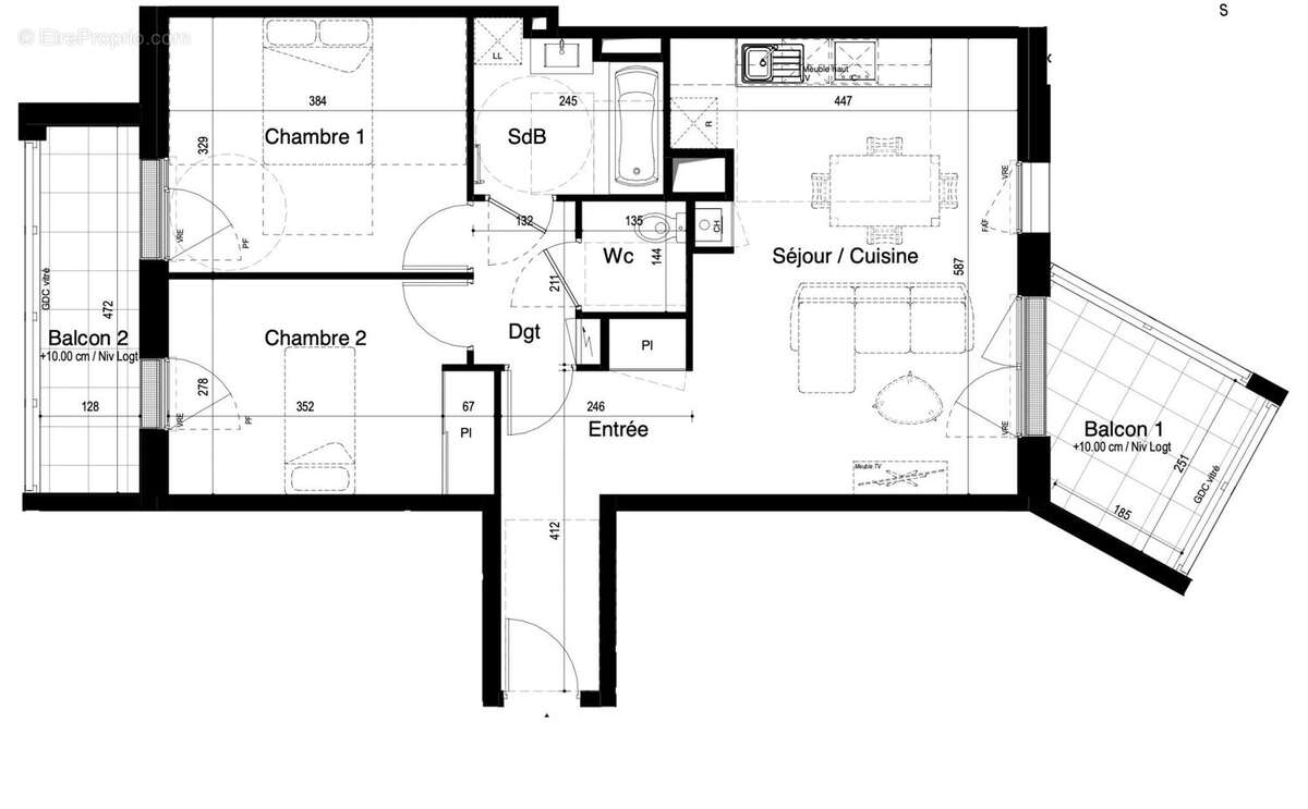 Appartement 66 m² à Saint-Malo  - photo 9