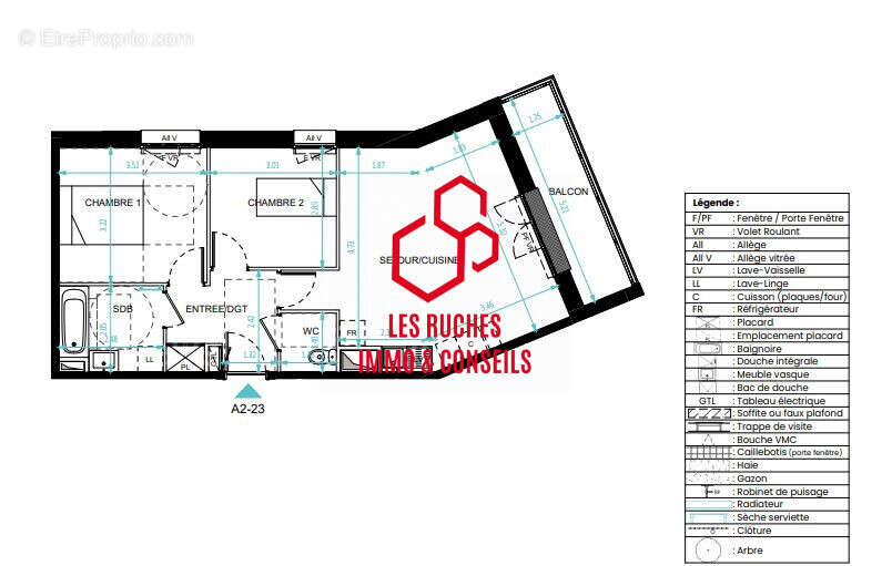 Appartement à MAGNY-LE-HONGRE