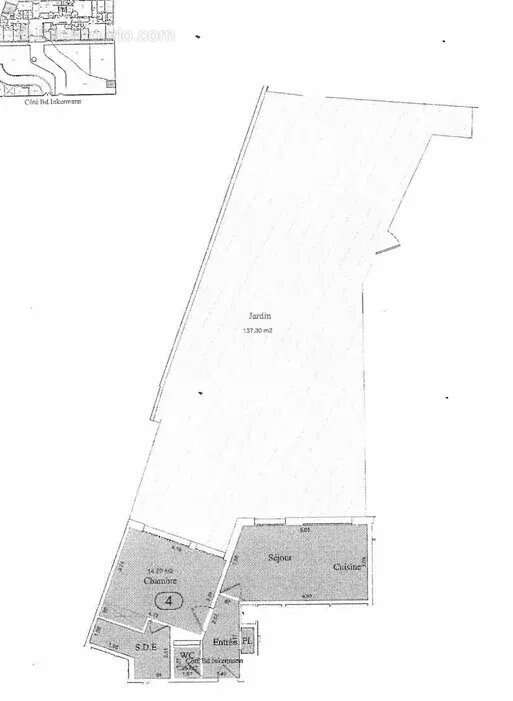 A vendre - 2 Pièces - Inkermann-  Jardin - Lycée Pasteur- Bon état - photo 14