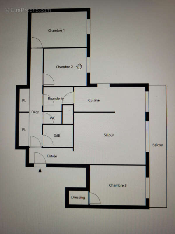 Appartement à TREMBLAY-EN-FRANCE