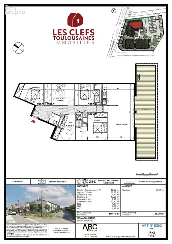Magnifique appartement Bruguieres 5 pièces 100 m² avec une terrasse de 35 m² - photo 4