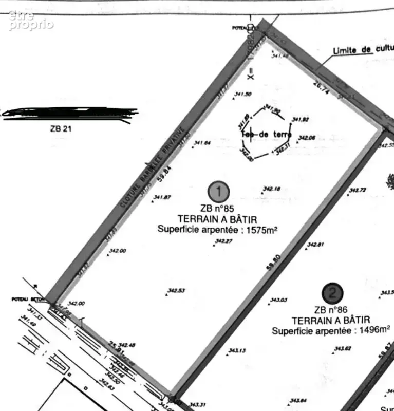 Terrain constructible Proche Semur En Auxois 1575 m2 - photo 2