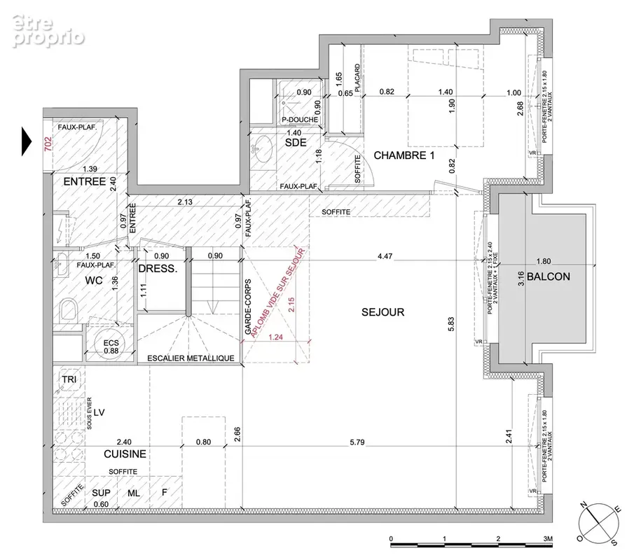 Nice - programme neuf - appartement duplex 4 pièces  - vue mer laterale - photo 3