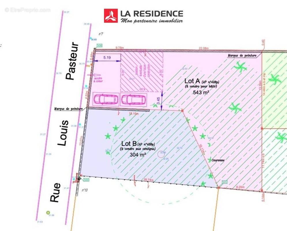 Terrain à LES MUREAUX
