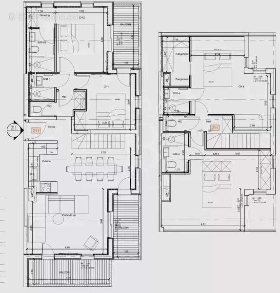 Appartement à LES ALLUES