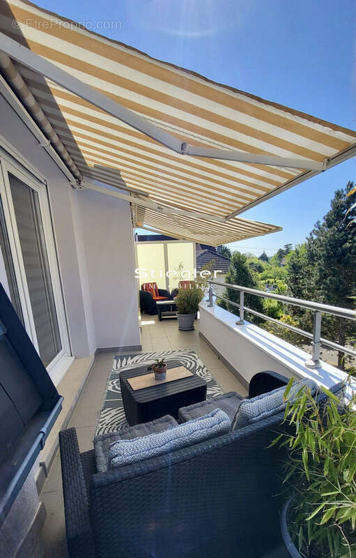 Vue terrasse  - Appartement à ESCHAU