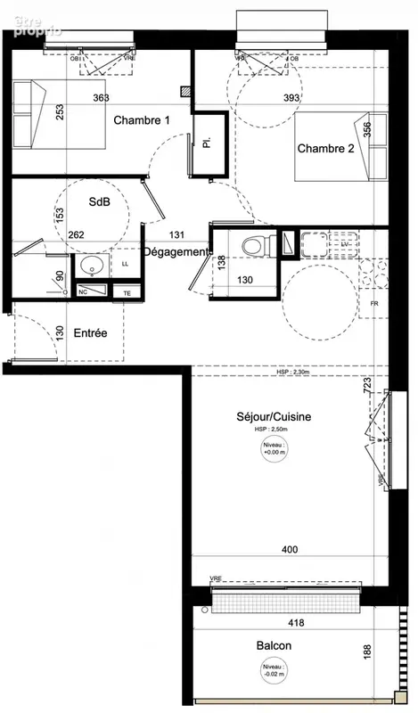 Appartement 3 pièces 64 m² à vendre à Guipavas (29490) - photo 4