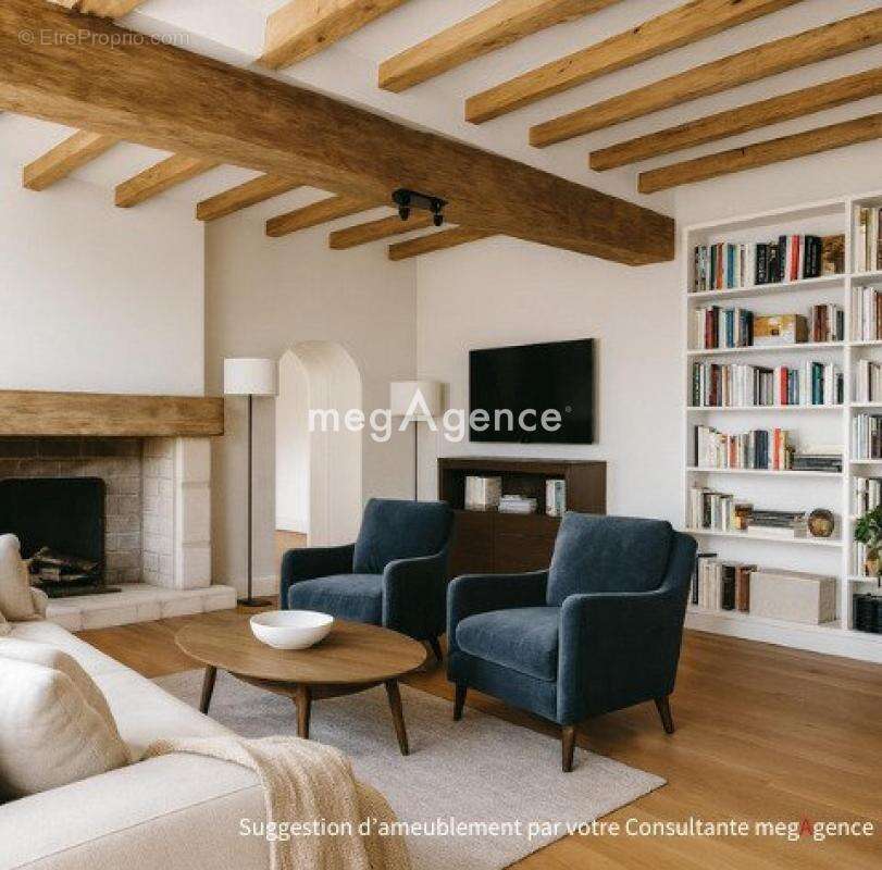 Allonnes-Belle longère en tuffeau sur terrain de plus de 1500 m2 - photo 3
