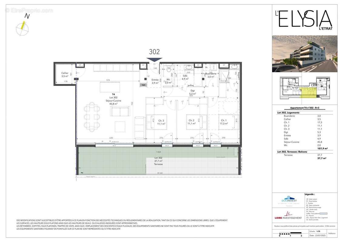 Appartement à L'ETRAT