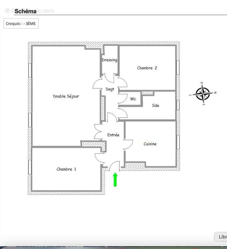 Appartement à PARIS-15E