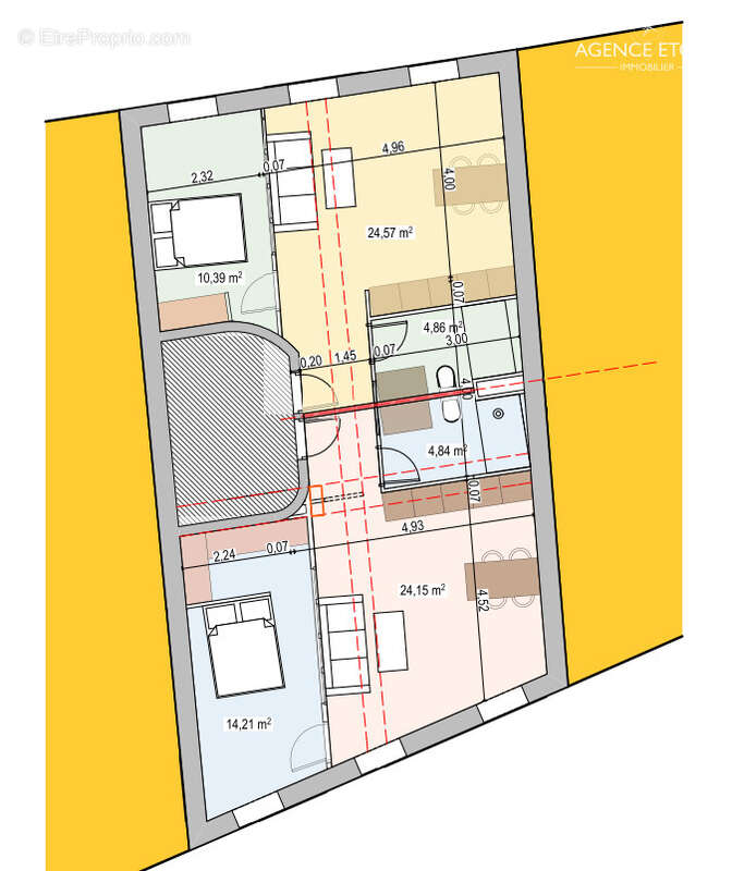 3 LOTS A VENDRE — Local commercial + 2 appartements — 55 rue Tapis Vert, 13001 Marseille - photo 2