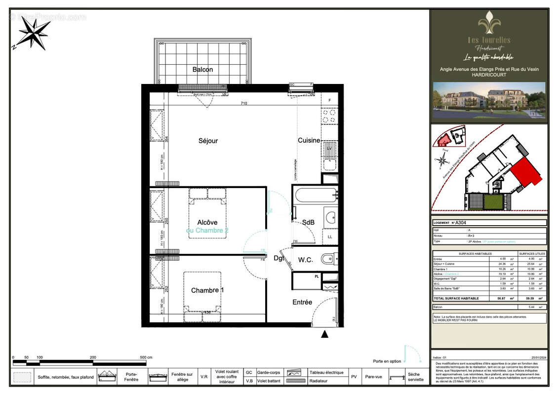 Appartement à HARDRICOURT