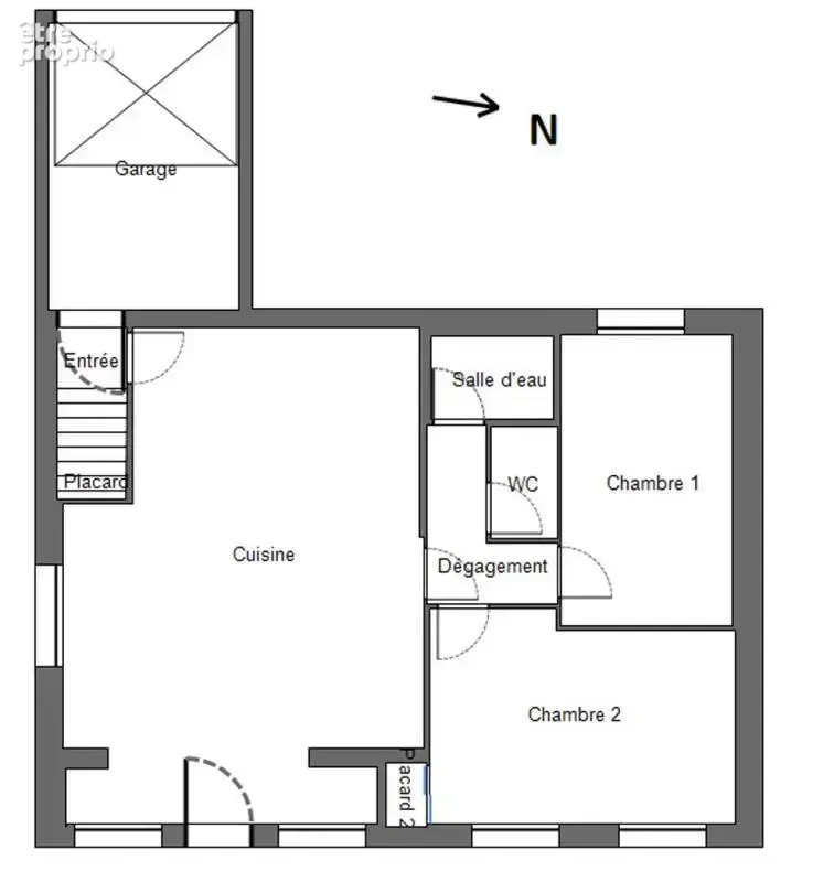 29540 Spezet maison de plain pied 2 chambres garage garage, cour et jardin - photo 6