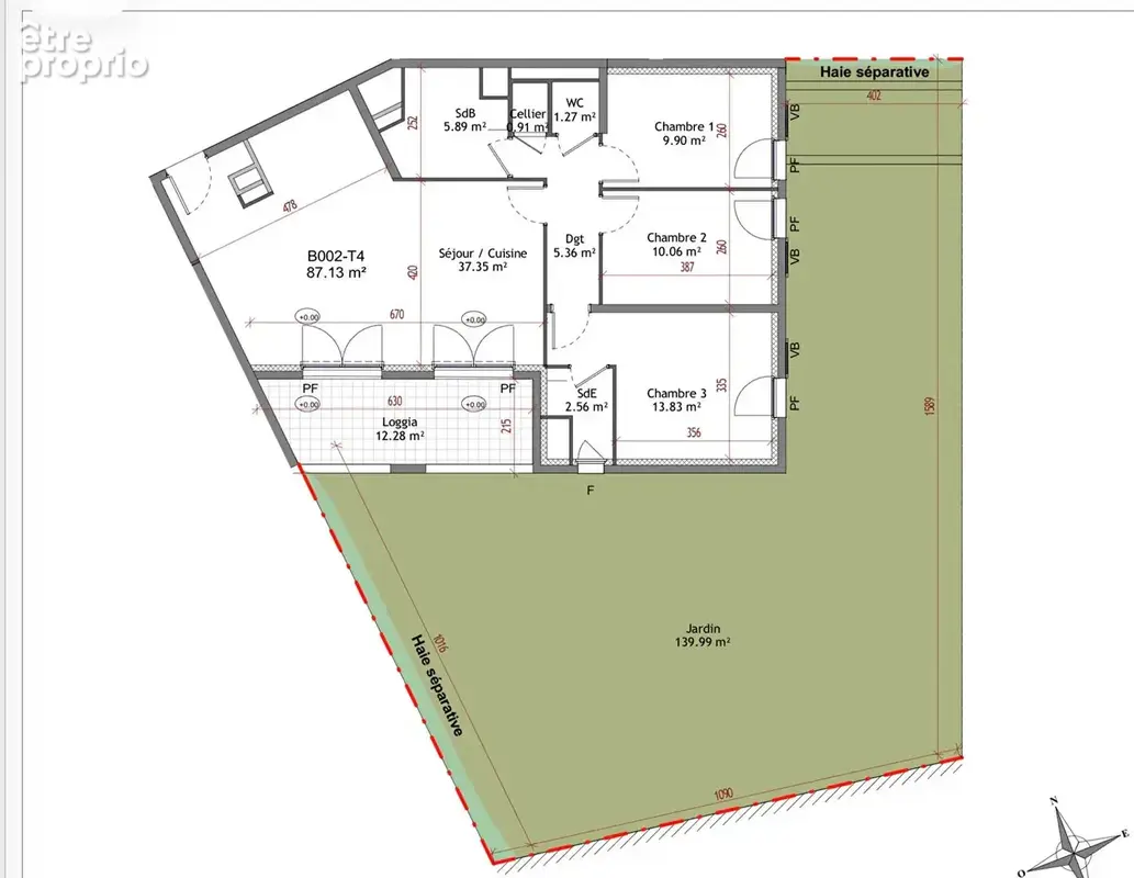 Appartement Meyrargues 4 pièce(s) 87 m2 - photo 3