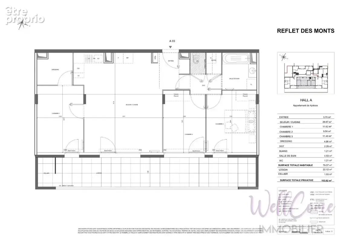 VEFA  - Appartement T4 de 79.57 m² côté Sud (Box PMR inclus) à Chambéry-le-Haut ! - photo 4