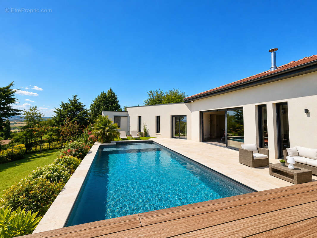 Maison californienne plain pied - photo 5