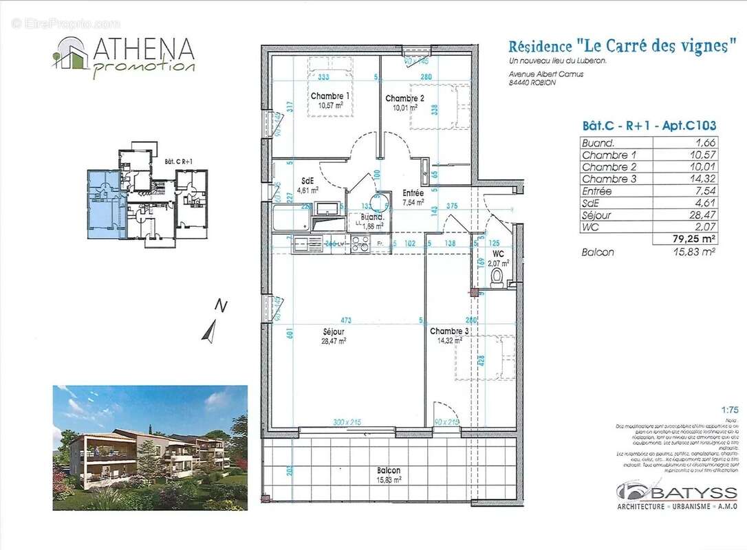 Appartement à ROBION