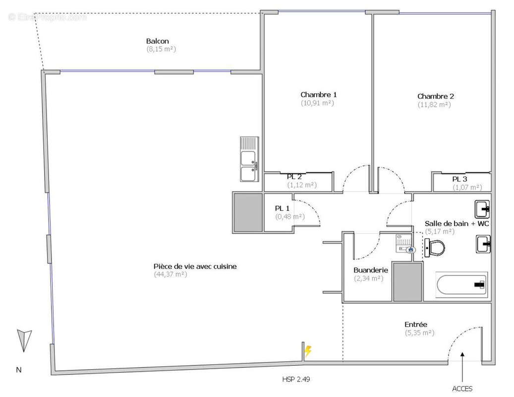 Appartement à VILLEURBANNE