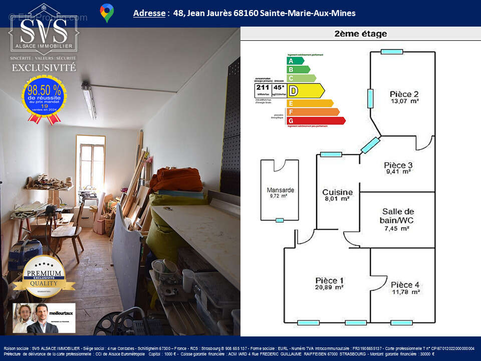 Appartement à SAINTE-MARIE-AUX-MINES
