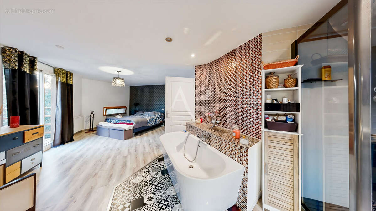 Maison moderne  chambres sous-sol dressing piscine - photo 8