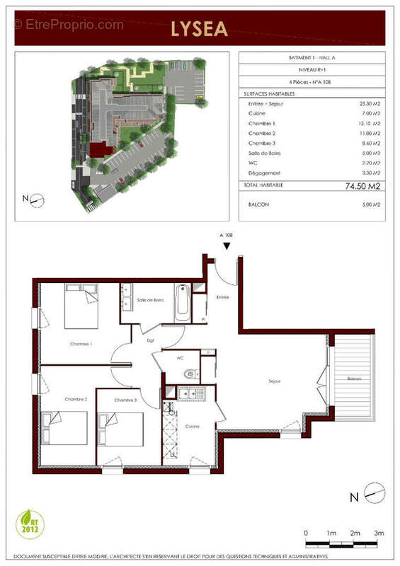 Appartement à VILLIERS-LE-BEL