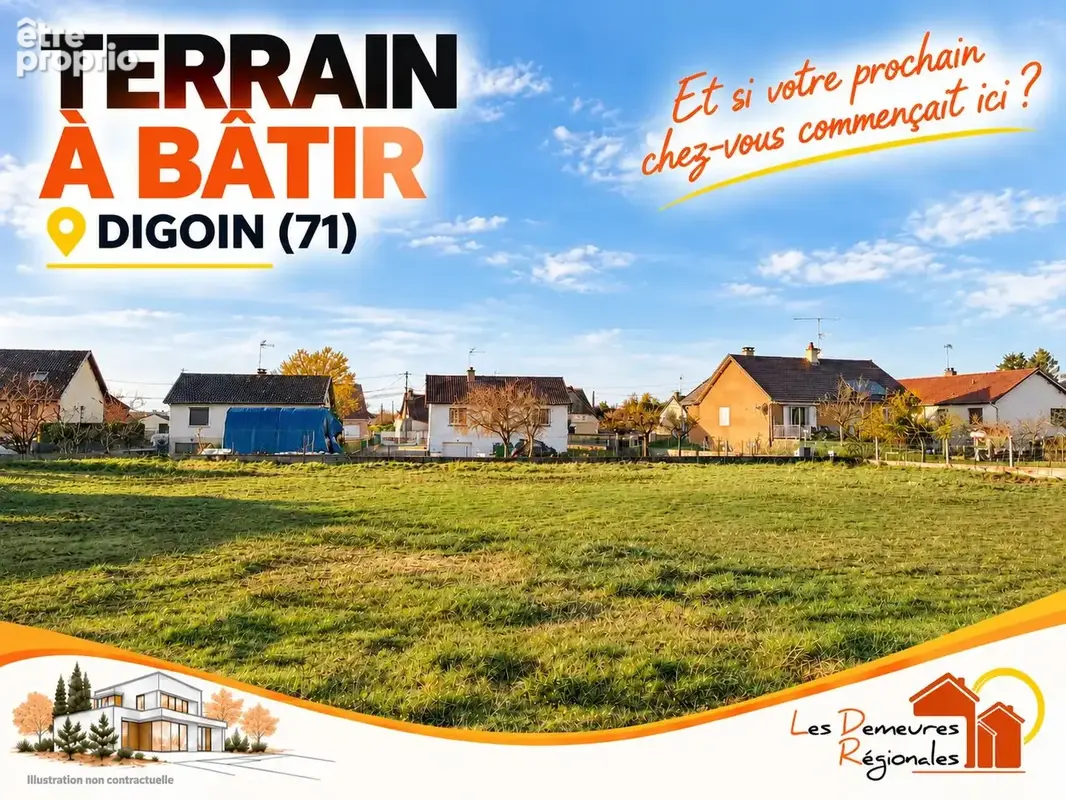 Terrain à bâtir de 915 m² à DIGOIN (71) - photo 1
